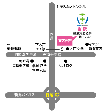 平原歯科へのアクセス